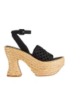 Paloma Barceló Yara Ankle Strap Platform Sandal In Black