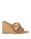 Paloma Barceló Woman Espadrilles Camel Size 8 Textile Fibers In Beige
