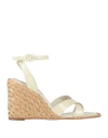 Paloma Barceló Woman Espadrilles Ivory Size 10 Soft Leather In White