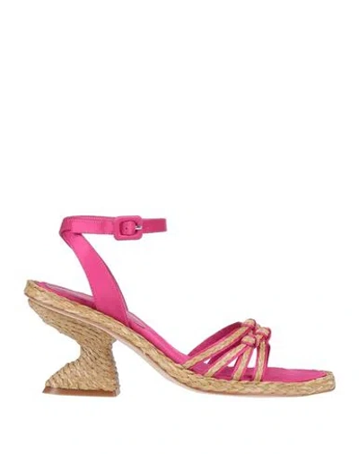Paloma Barceló Woman Espadrilles Magenta Size 7 Textile Fibers