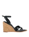 Paloma Barceló Woman Espadrilles Midnight Blue Size 8 Soft Leather