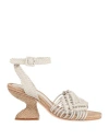 Paloma Barceló Woman Espadrilles Off White Size 8 Soft Leather