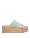 Paloma Barceló Woman Espadrilles Sky Blue Size 10 Soft Leather