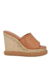 Paloma Barceló Woman Espadrilles Tan Size 8 Leather