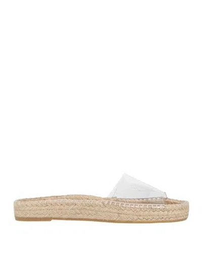 Paloma Barceló Woman Espadrilles Transparent Size 8 Pvc - Polyvinyl Chloride