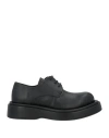 Paloma Barceló Woman Lace-up Shoes Black Size 5 Soft Leather In Black