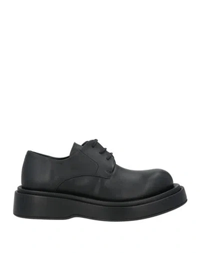 Paloma Barceló Woman Lace-up Shoes Black Size 5 Soft Leather
