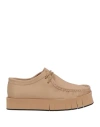 Paloma Barceló Woman Lace-up Shoes Light Brown Size 8 Leather