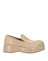 Paloma Barceló Woman Loafers Beige Size 8 Cow Leather