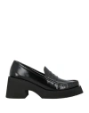 Paloma Barceló Woman Loafers Black Size 8 Leather