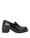 Paloma Barceló Woman Loafers Black Size 8 Leather