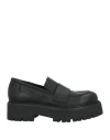 Paloma Barceló Woman Loafers Black Size 8 Leather