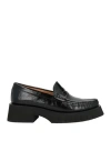 Paloma Barceló Woman Loafers Black Size 7 Leather