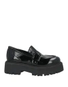 Paloma Barceló Woman Loafers Black Size 8 Leather
