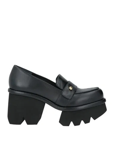 Paloma Barceló Woman Loafers Black Size 8 Leather