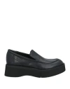 Paloma Barceló Woman Loafers Black Size 6 Leather In Black