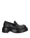 Paloma Barceló Woman Loafers Black Size 9.5 Soft Leather In Black