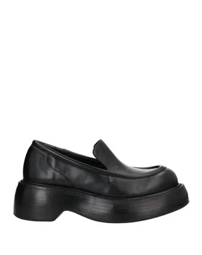 Paloma Barceló Woman Loafers Black Size 9.5 Soft Leather