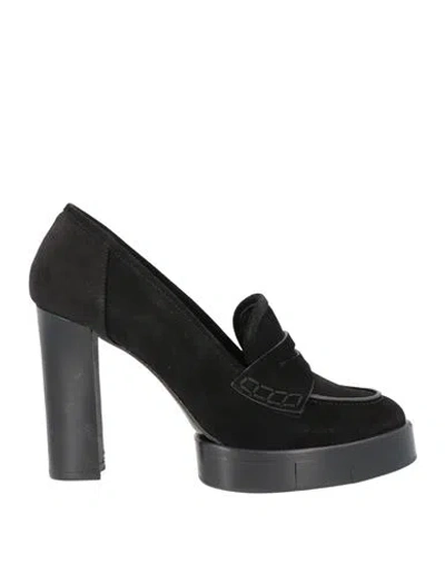 PALOMA BARCELÓ PALOMA BARCELÓ WOMAN LOAFERS BLACK SIZE 9 LEATHER