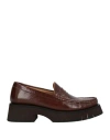 Paloma Barceló Woman Loafers Brown Size 8 Leather