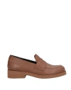 Paloma Barceló Woman Loafers Brown Size 9 Leather In Brown