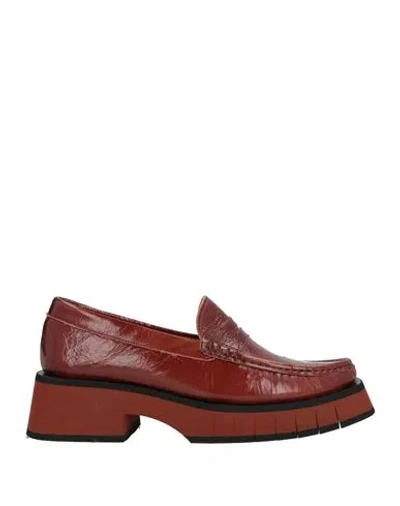 Paloma Barceló Woman Loafers Camel Size 8 Leather