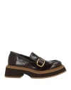 Paloma Barceló Woman Loafers Chocolate Brown Size 8 Leather