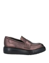 Paloma Barceló Woman Loafers Dark Brown Size 6 Leather In Brown