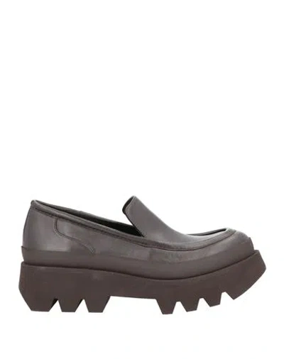 Paloma Barceló Woman Loafers Dark Brown Size 7 Soft Leather