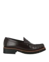 Paloma Barceló Woman Loafers Dark Brown Size 8 Leather