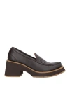 Paloma Barceló Woman Loafers Dark Brown Size 8 Leather