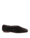 Paloma Barceló Woman Loafers Dark Brown Size 8 Shearling