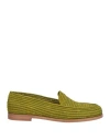 Paloma Barceló Woman Loafers Green Size 8 Natural Raffia