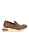 Paloma Barceló Woman Loafers Khaki Size 7 Soft Leather In Sand