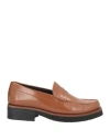 Paloma Barceló Woman Loafers Tan Size 8 Leather