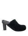 Paloma Barceló Woman Mules & Clogs Black Size 8 Shearling