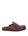 Paloma Barceló Woman Mules & Clogs Burgundy Size 9.5 Leather In Red