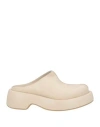 Paloma Barceló Woman Mules & Clogs Ivory Size 7 Leather In White