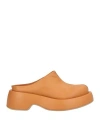 Paloma Barceló Woman Mules & Clogs Marigold Size 7 Leather In Yellow