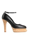 Paloma Barceló Woman Pumps Black Size 8 Leather