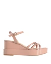 Paloma Barceló 85mm Nazaria Platform Sandals In Pink