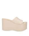 Paloma Barceló Hyana Platform Heels In Beige