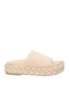 Paloma Barceló Woman Sandals Beige Size 8 Textile Fibers In Beige
