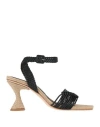Paloma Barceló Woman Espadrilles Black Size 8 Soft Leather