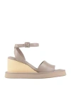 Paloma Barceló Woman Sandals Light Brown Size 7 Soft Leather In Beige