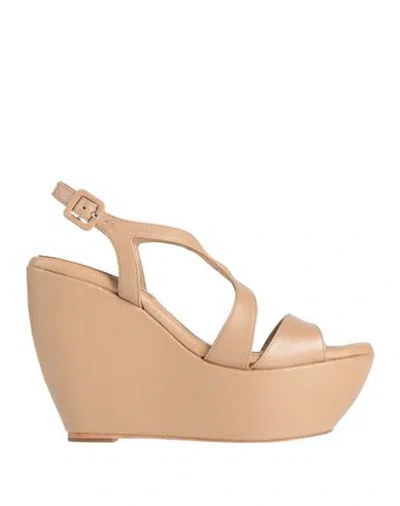 Paloma Barceló Woman Sandals Light Brown Size 9.5 Leather In Neutral