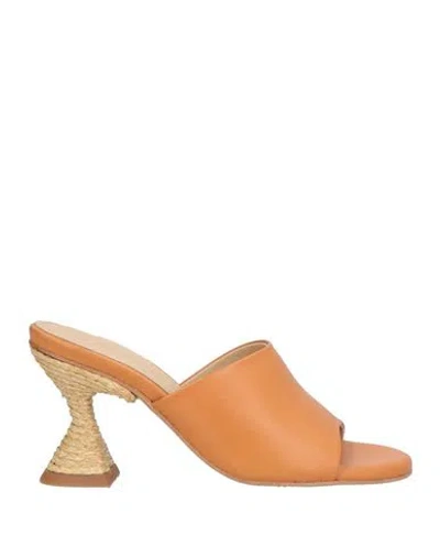 PALOMA BARCELÓ PALOMA BARCELÓ WOMAN SANDALS MANDARIN SIZE 8 LEATHER