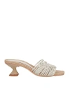 Paloma Barceló Woman Sandals Off White Size 8 Leather