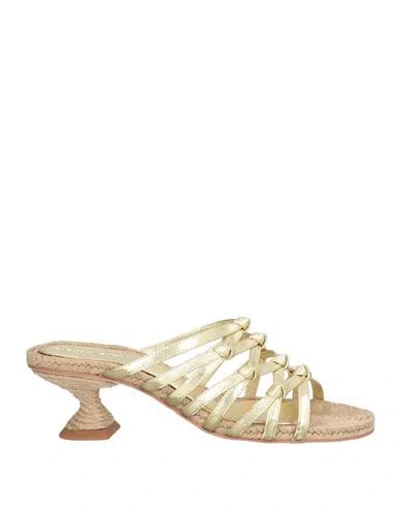 Paloma Barceló Woman Sandals Platinum Size 8 Leather In Grey
