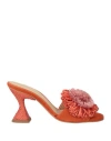 Paloma Barceló Women's Azumi Sandals In Orange Bico In Red
